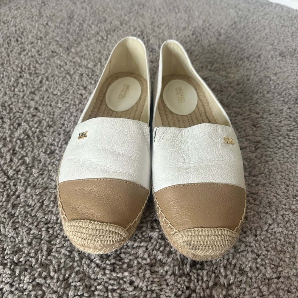 Michael Kors Cream and Tan Espadrilles